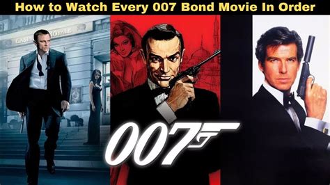 007 movies in order